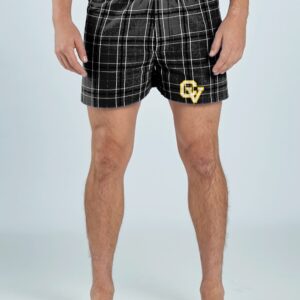 CV Soccer Flannel Pajama Shorts — Black & White Plaid