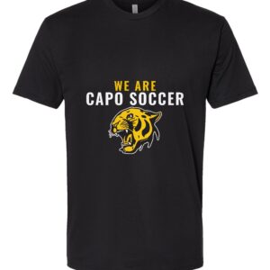 We Are Capo Soccer T-Shirt — Black & Gold Cougar